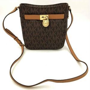 NEW Michael Kors MK Designer Hamilton Traveler Brown Crossbody Bag Purse Handbag